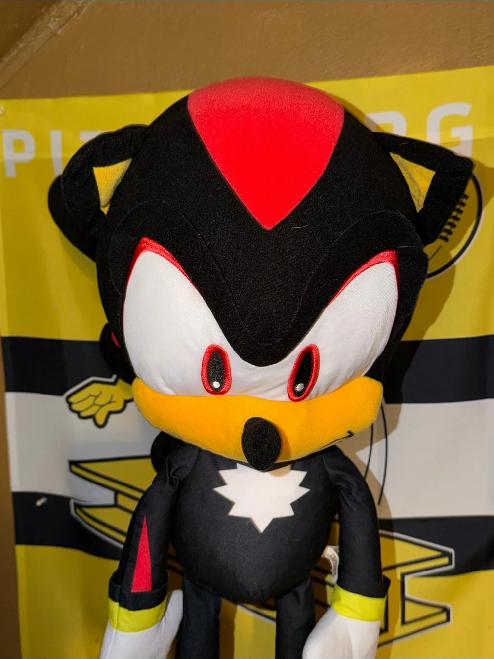 Sega Toy Factory Shadow The Hedgehog 2024 21” Plush Large Good Condition Souv